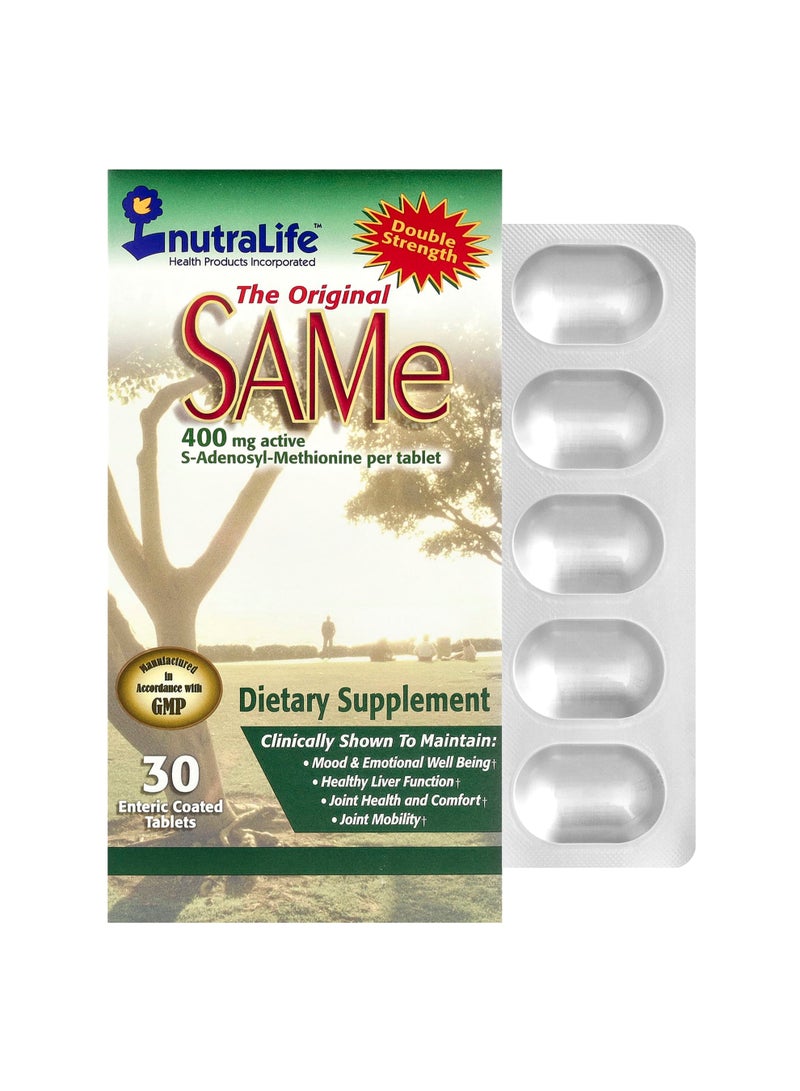 SAMe, 400 mg, 30 Enteric Coated Tablets